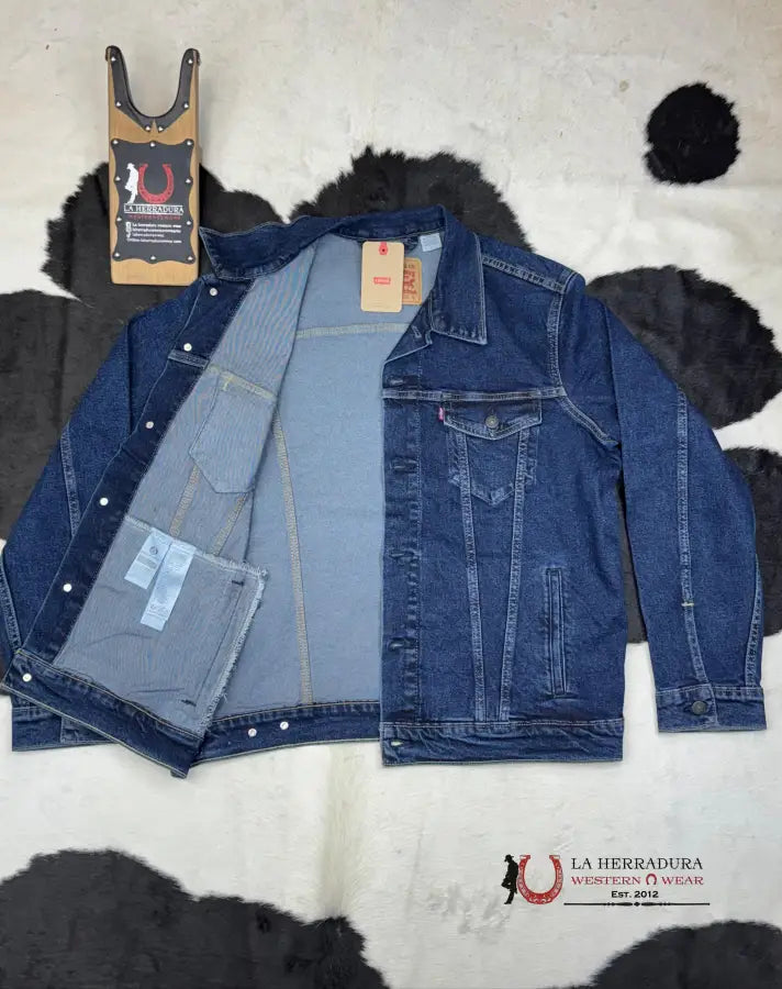 Levi´s Dark Blue Trucker Jacket Ropa Hombres