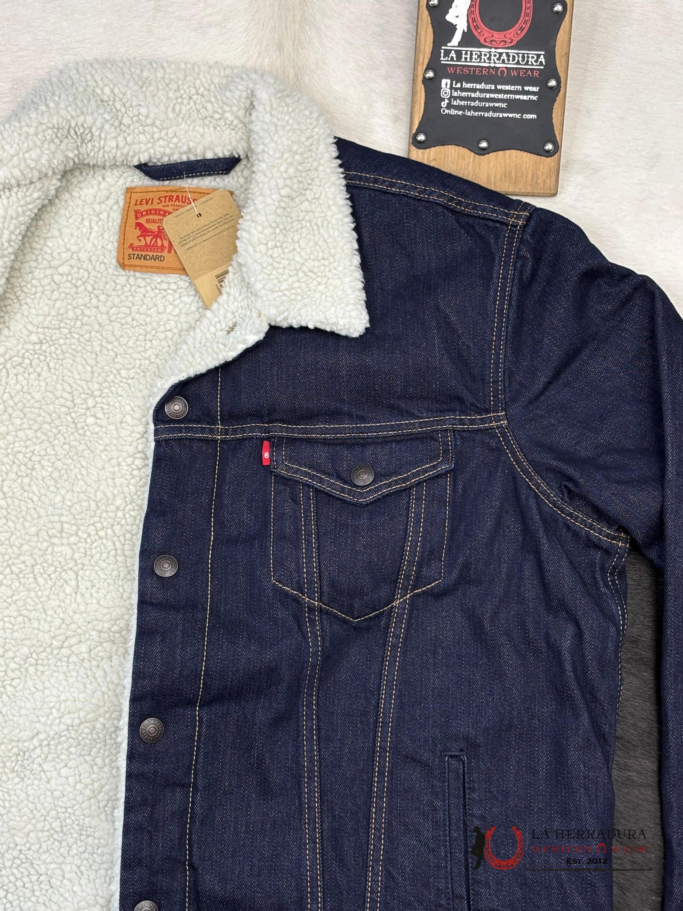 Levi´s Relaxed Fit Trucker Jacket Dark Blue Ropa Hombres
