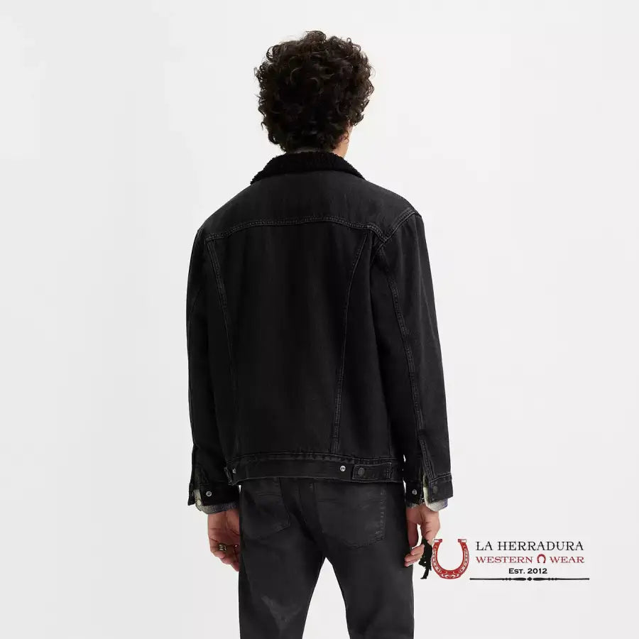 Levi´s Type Iii Sherpa Black Trucker Jacket Ropa Hombres