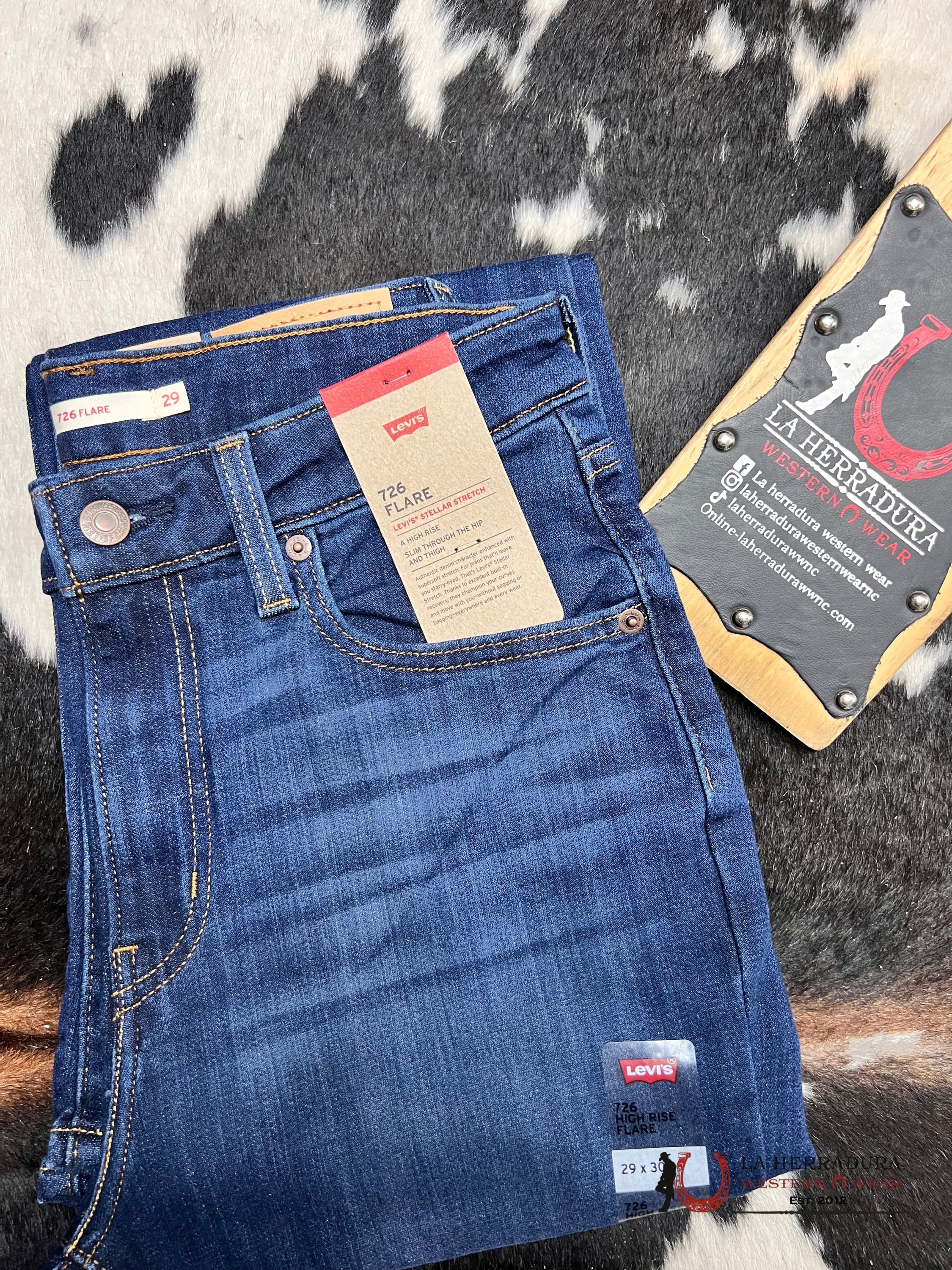 Levi’s 726 Stellar Stretch High-Rise Flare- Denim Ropa Mujeres