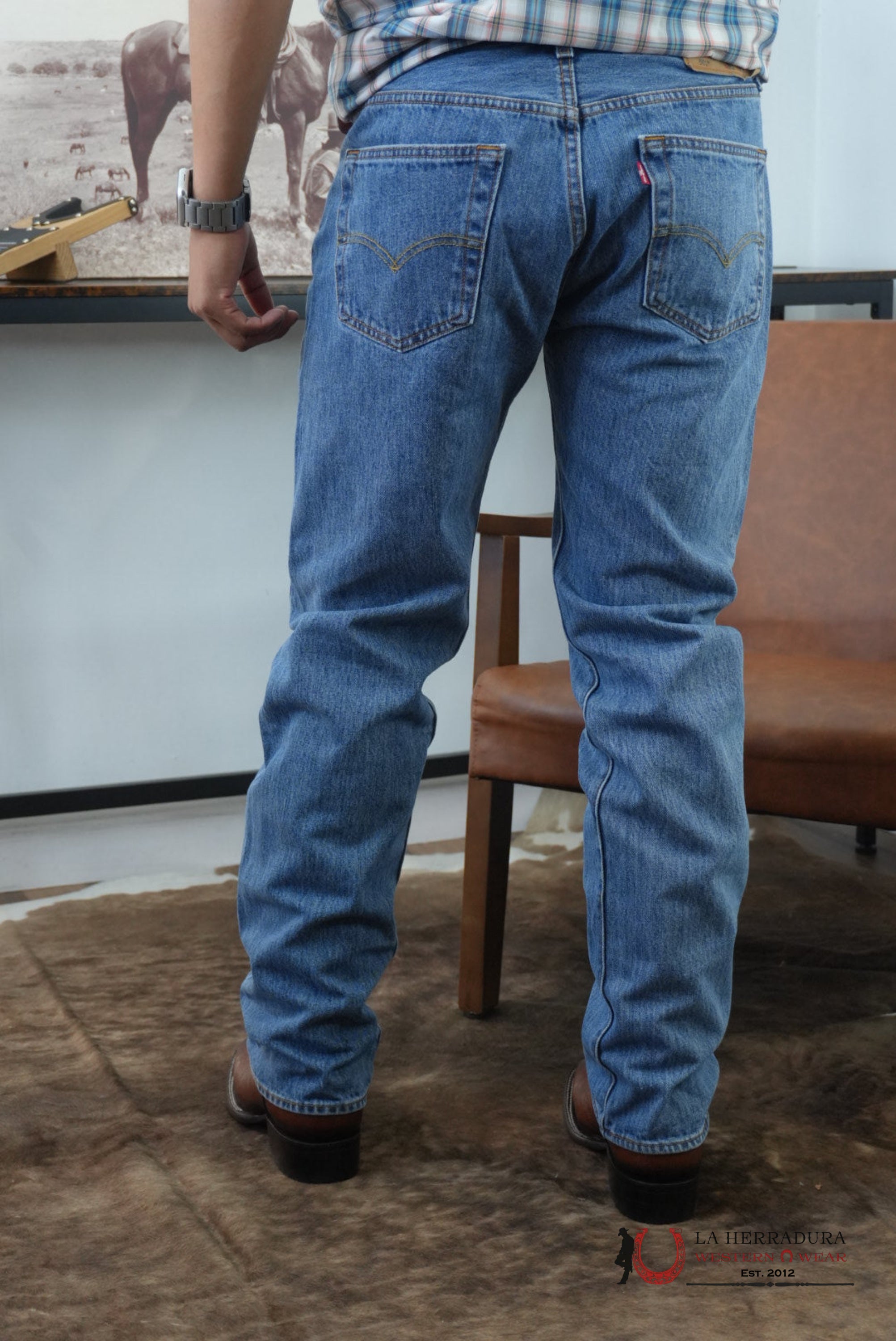 Levi’s men’s 501 Original Straight Leg Jean- Light Wash Denim ROPA HOMBRES