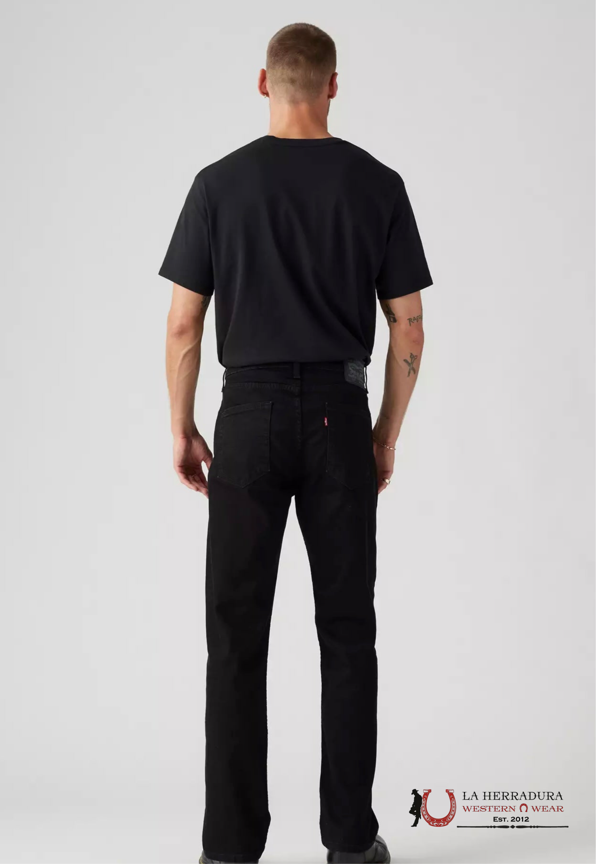 LEVI’S MENS 517 BOOTCUT BLACK JEANS ROPA HOMBRES