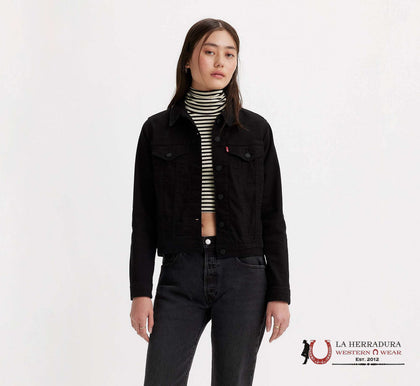 LEVI'S ORIGINAL BLACK TRUCKER JACKET LADIES - 299450038