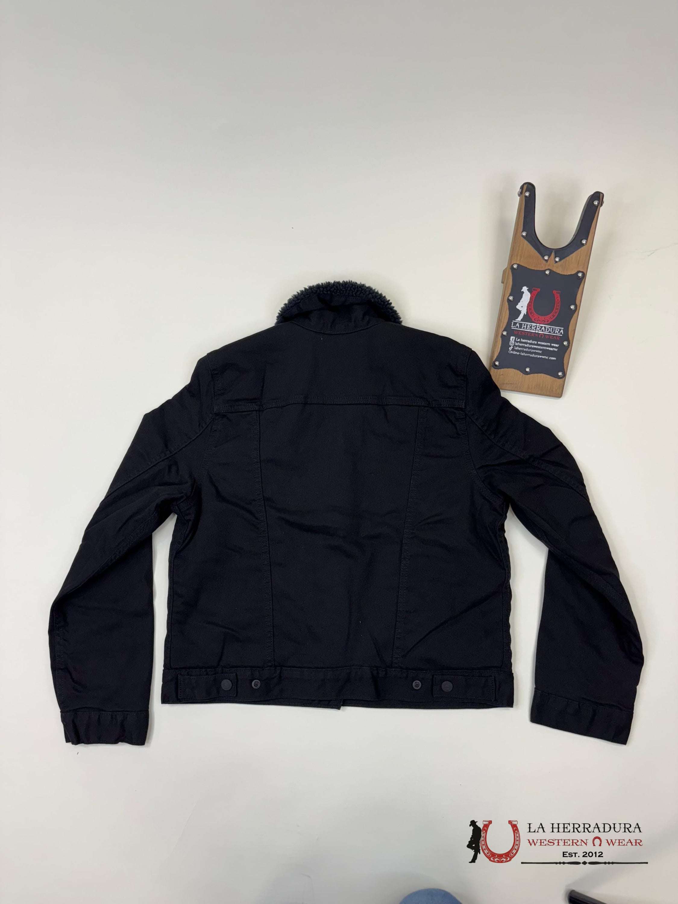 LEV'S ORIGINAL SHERPA TRUCKER BLACK JACKET LADIES 361360020