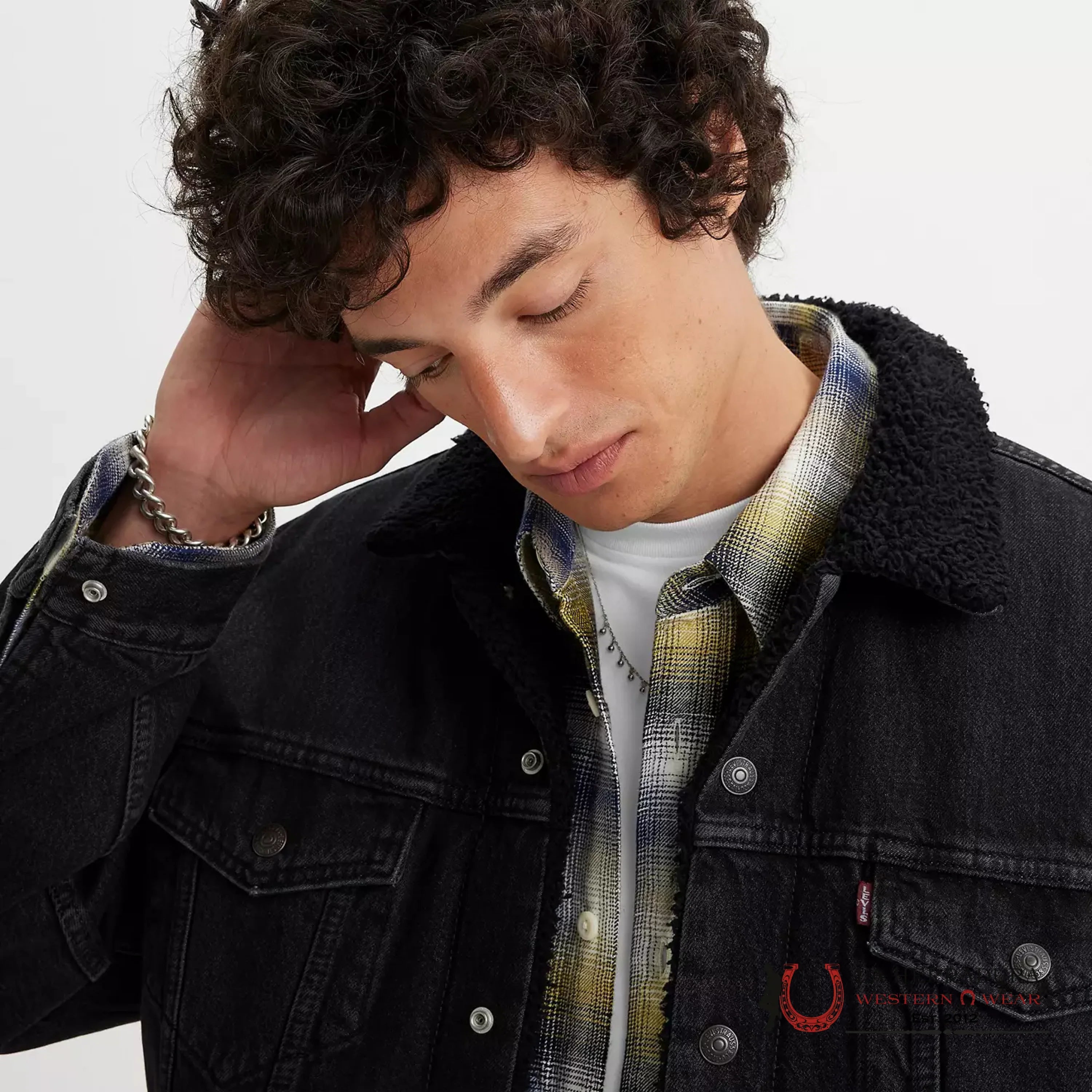 Levi´s Type Iii Sherpa Black Trucker Jacket Ropa Hombres