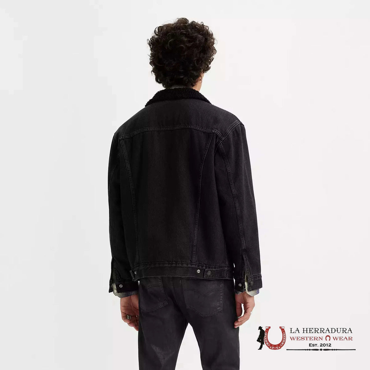 Lev's Type III Sherpa Black Trucker Jacket - 0223 - La Herradura