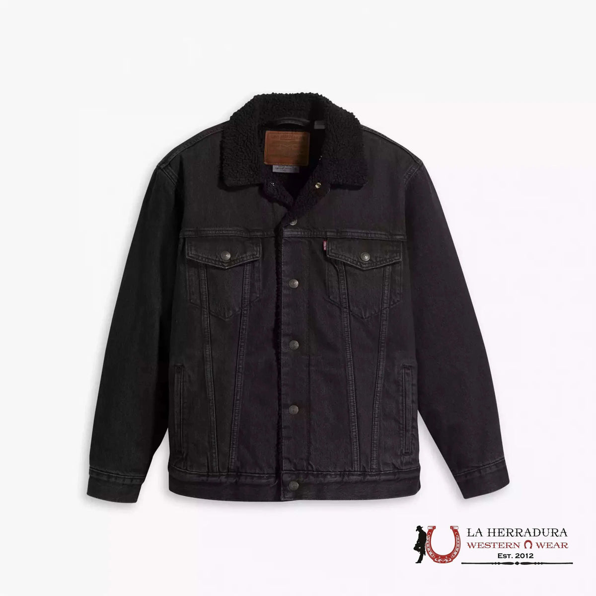 Lev's Type III Sherpa Black Trucker Jacket - 0223 - La Herradura