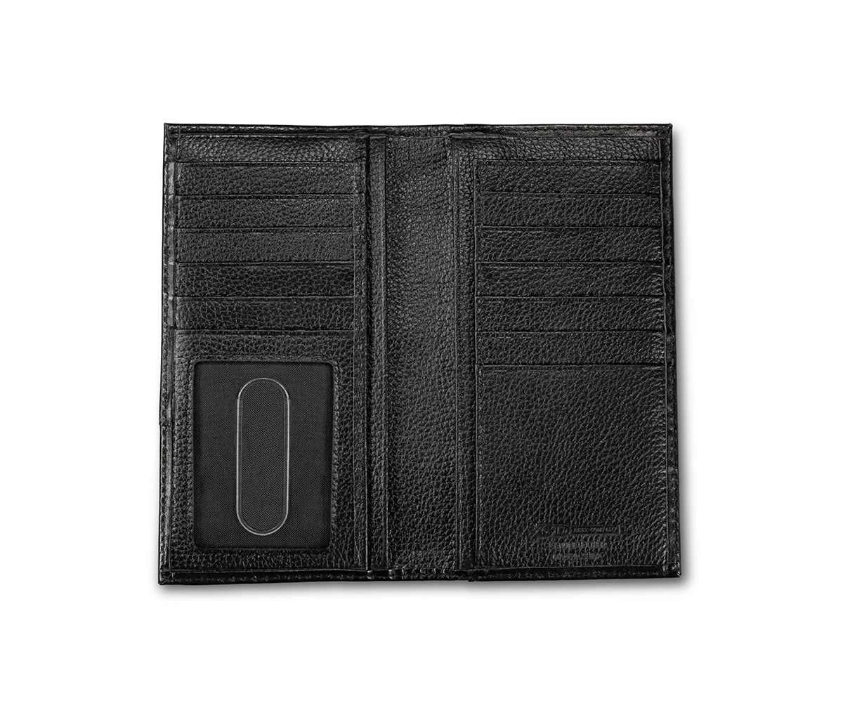 3-D BELT BASKET WEAVE OVERLAY BLACK - ACCESSORIES WALLET - D250019101