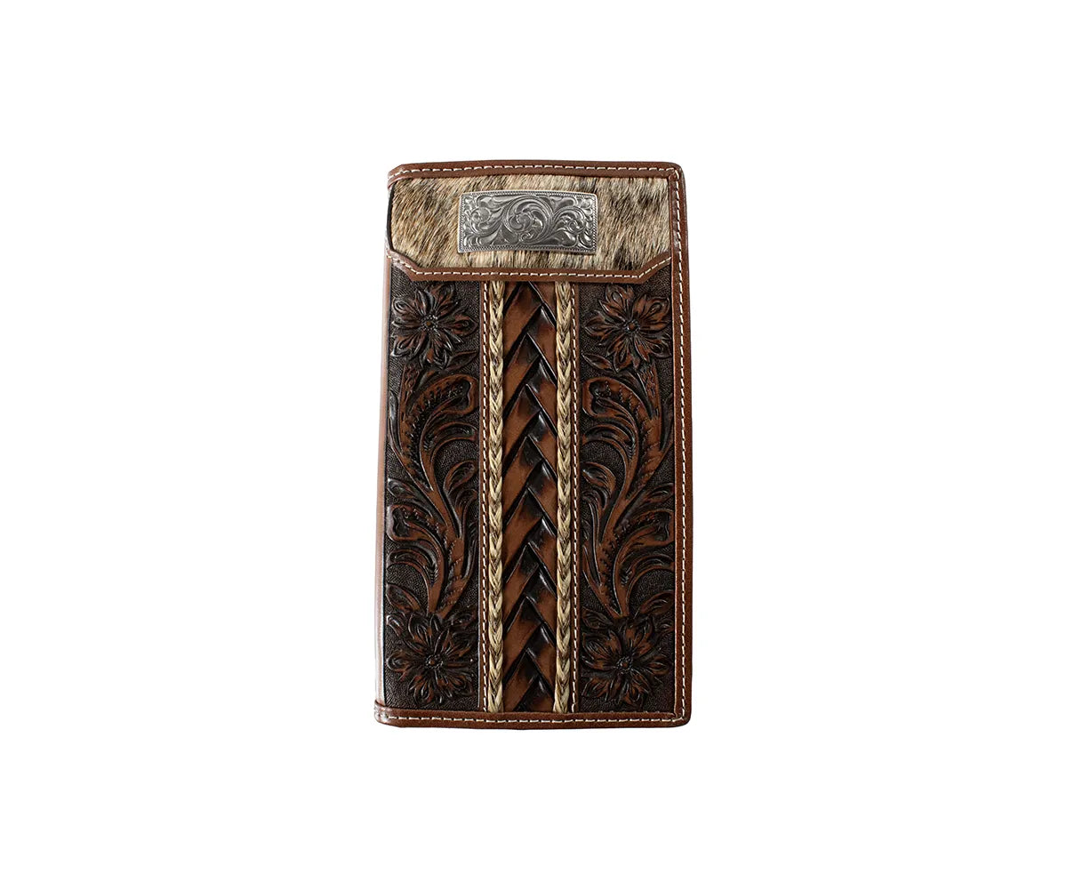 3D MENS RODEO STYLE WALLET BRAIDED HORSEHAIR BROWN D250018202