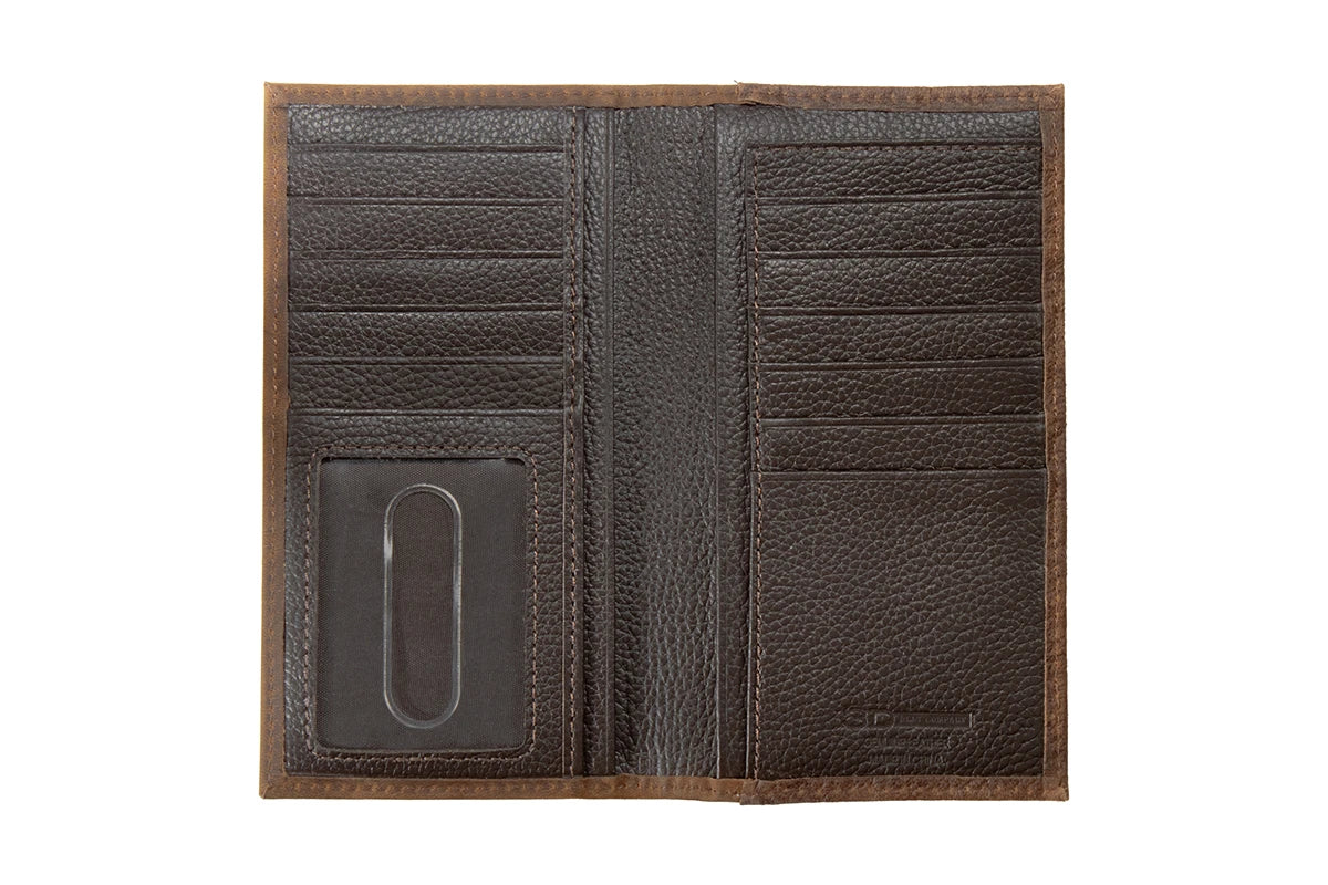 3-D BELT LONGHORN OVERLAY BROWN - ACCESSORIES WALLET - D250019702