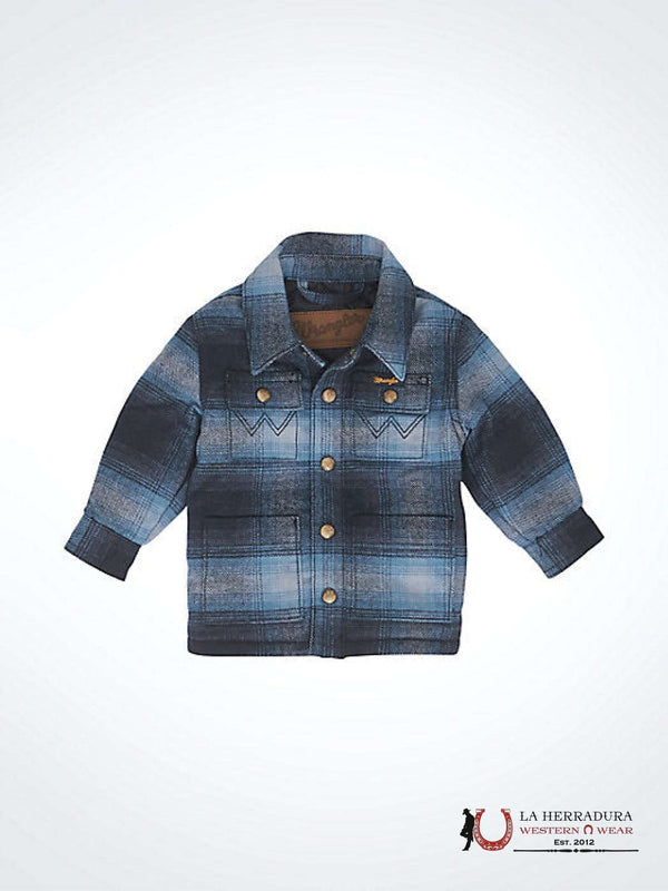 LITTLE BOY'S WRANGLER QUILT LINED FLANNEL SHIRT JACKET 112353364
