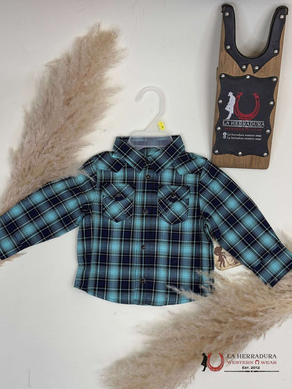 NIÑO PEQUEÑO WRANGLER VERDE TEAL CON AZUL OSCURO 112355404