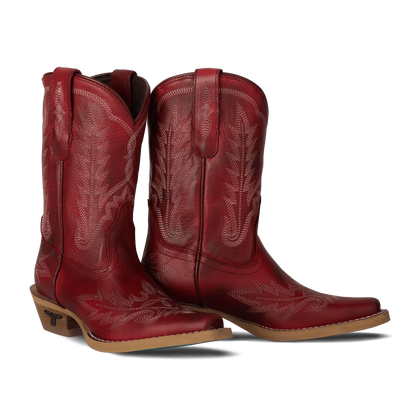 LANE GIRL LEXINGTON SMOLDERING RUBY BURGANDY  BOOT SNIP TOE BOOT LK2562A