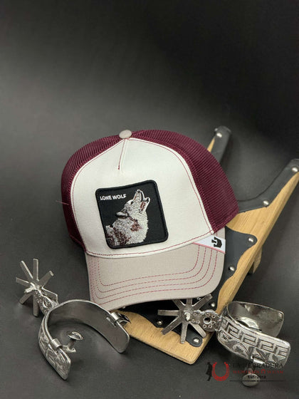 LONE WOLF OFF WHITE CAP
