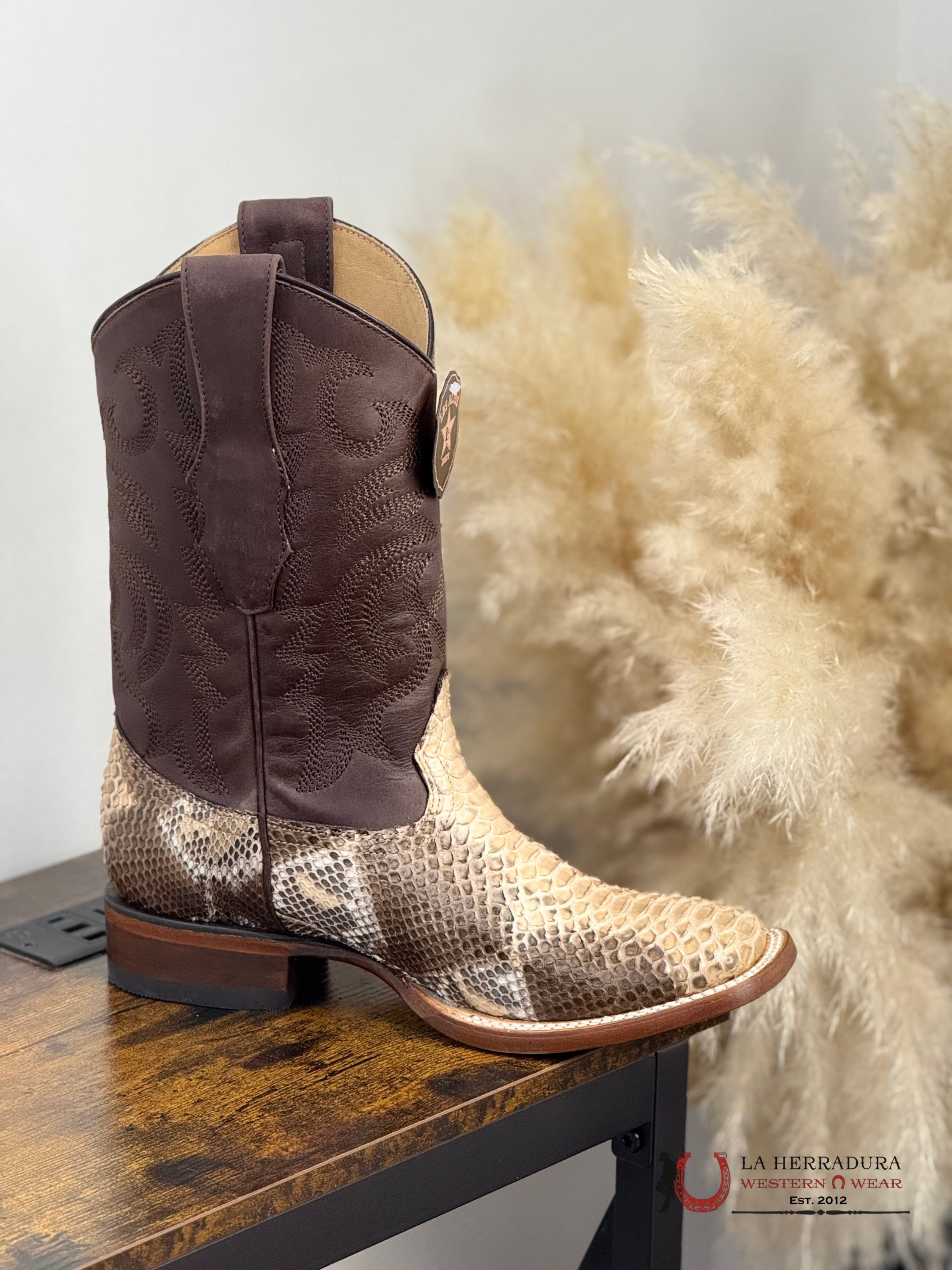 LOS ALTOS EXOTIC PYTHON RUSTIC ORYX SQ. TOE -8225711 BOTAS HOMBRES