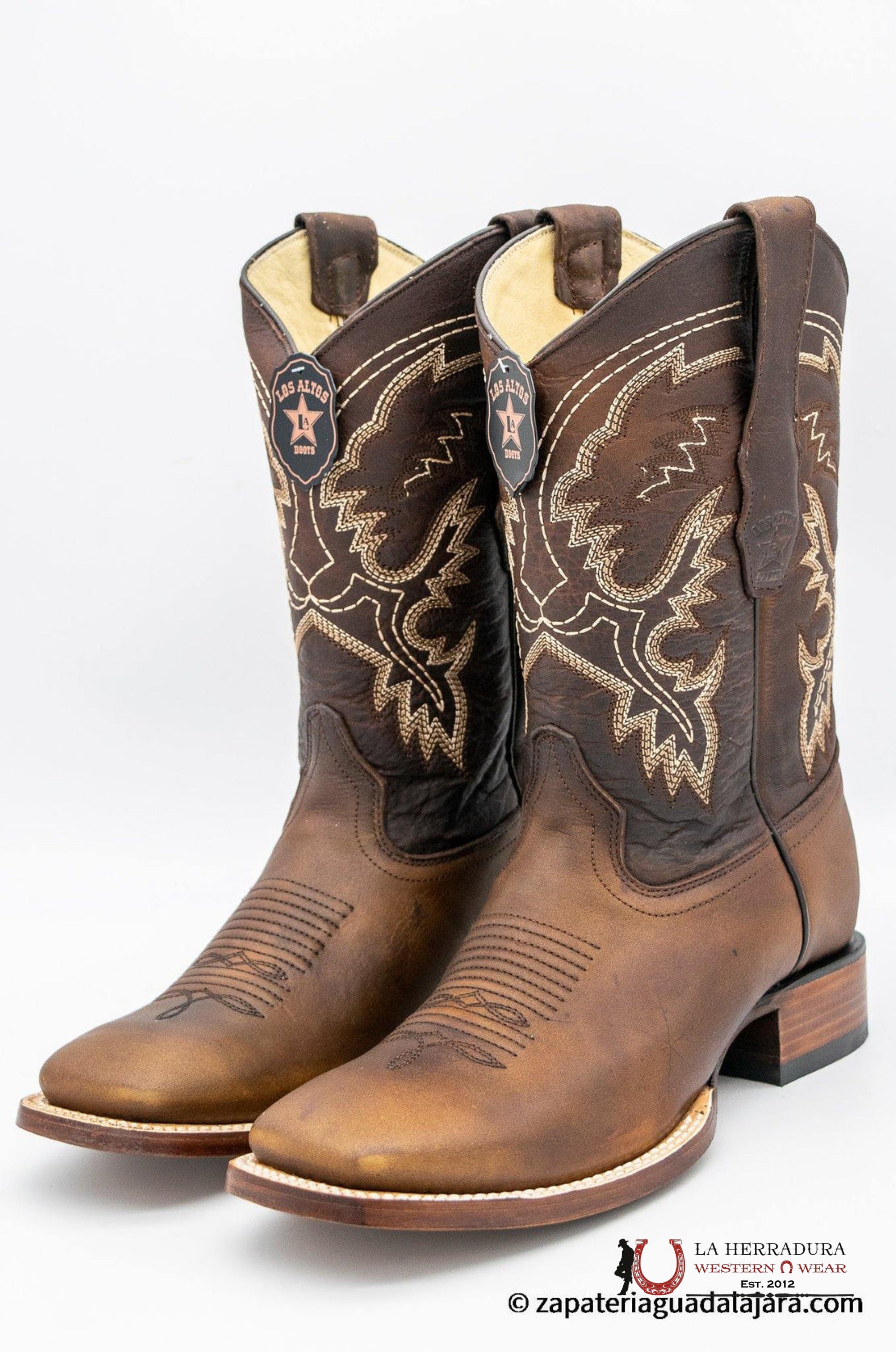 Los Altos MEN WIDE SQUARE TOE RAGE WALNUT -8229940 BOTAS HOMBRES