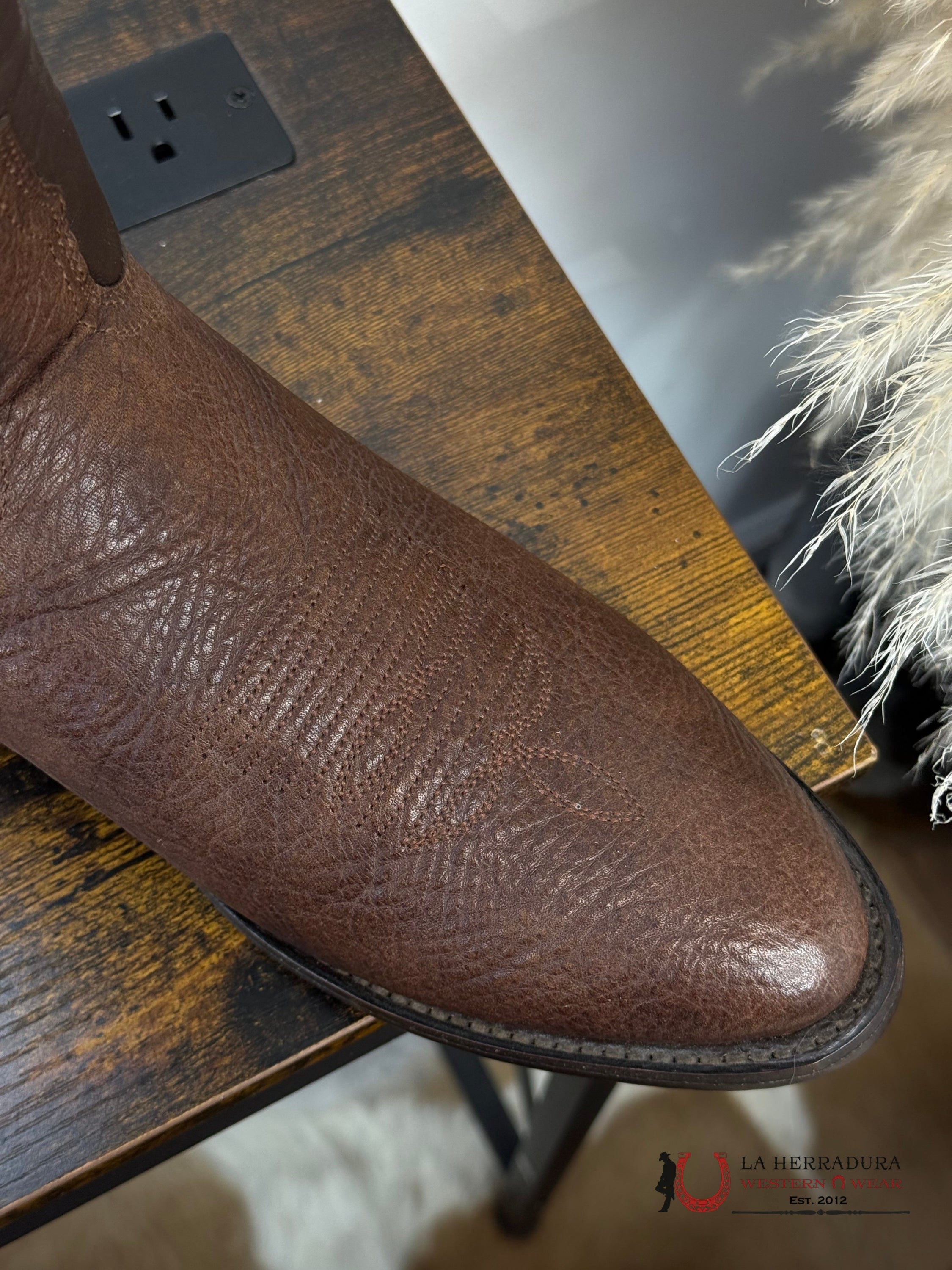 LOS ALTOS ROUND TOE BULL SHOULDER BROWN -653107 BOTAS HOMBRES