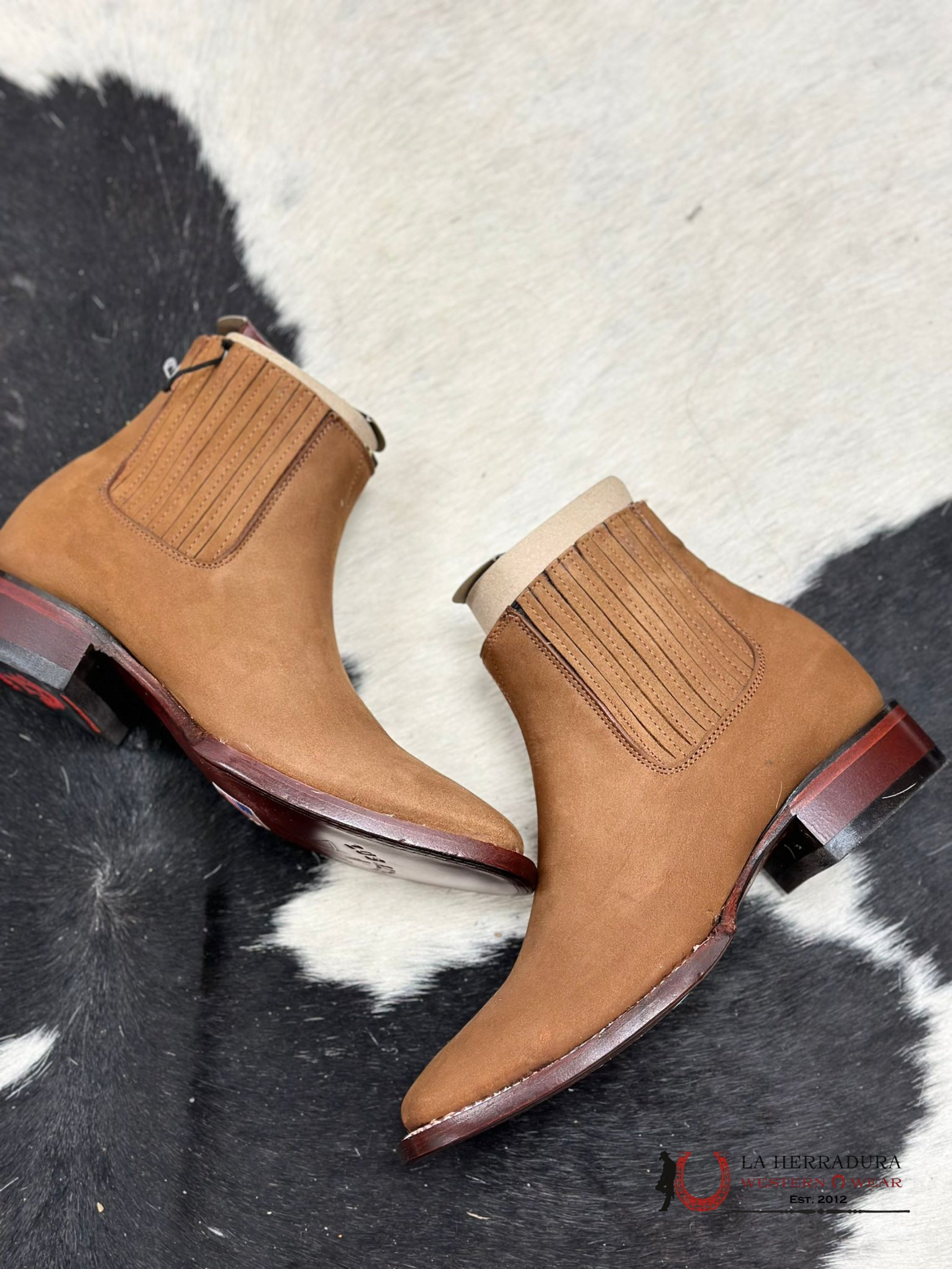 Los Altos Men’s Square Toe Botines Chedron Botas Hombres