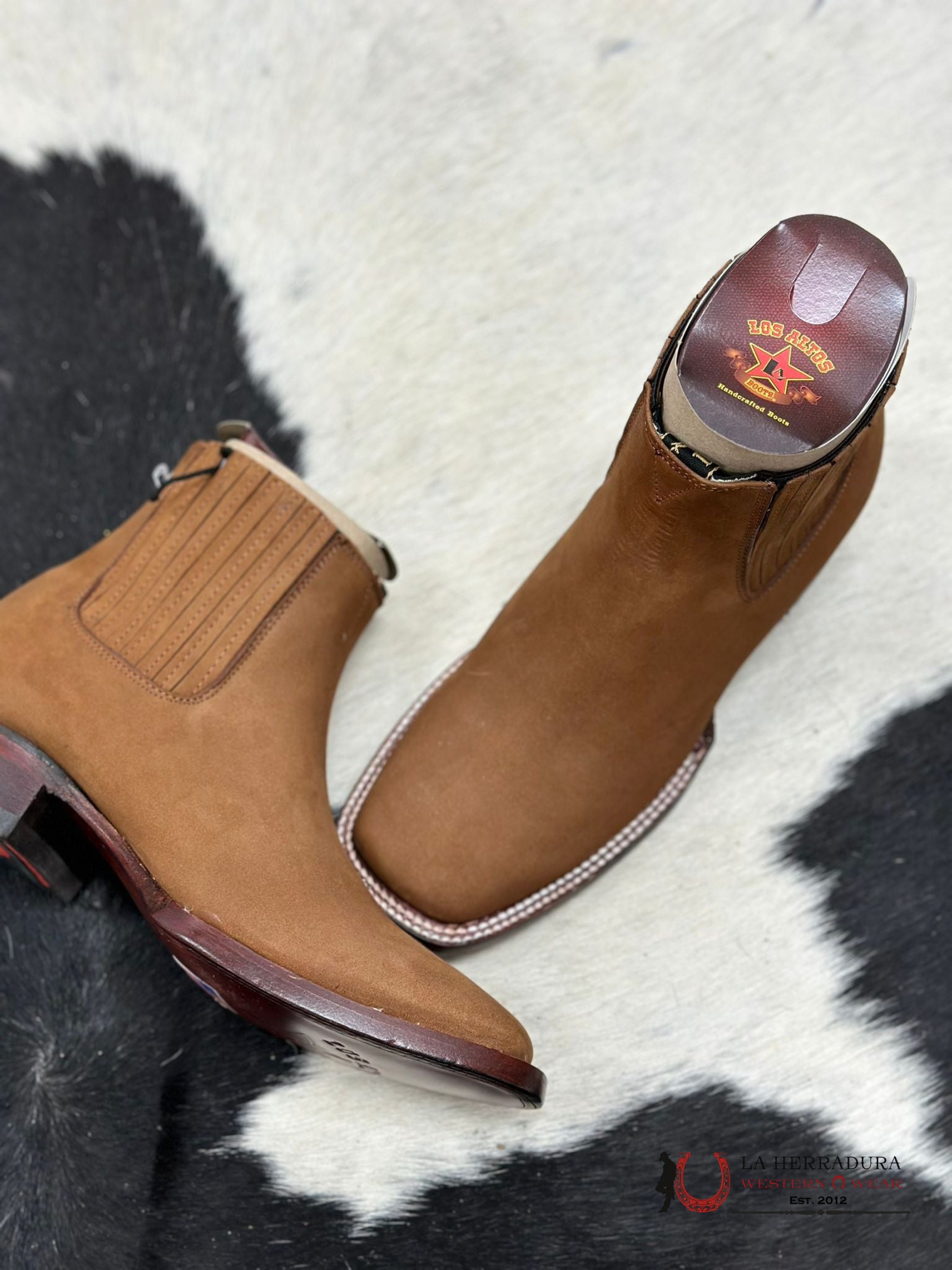 Los Altos Men’s Square Toe Botines Chedron Botas Hombres