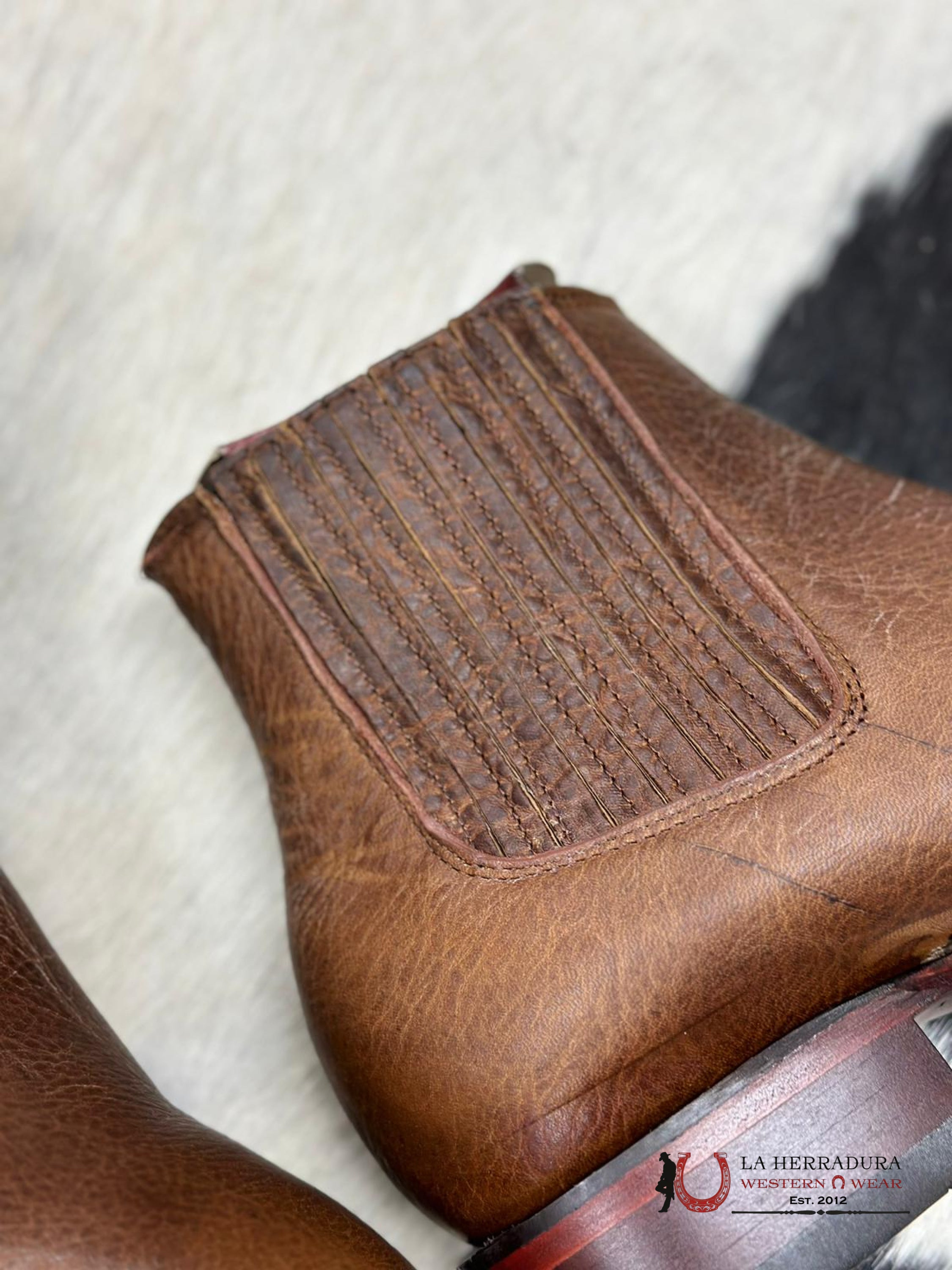 Los Altos Men’s Square Toe Botines Rage Walnut Botas Hombres