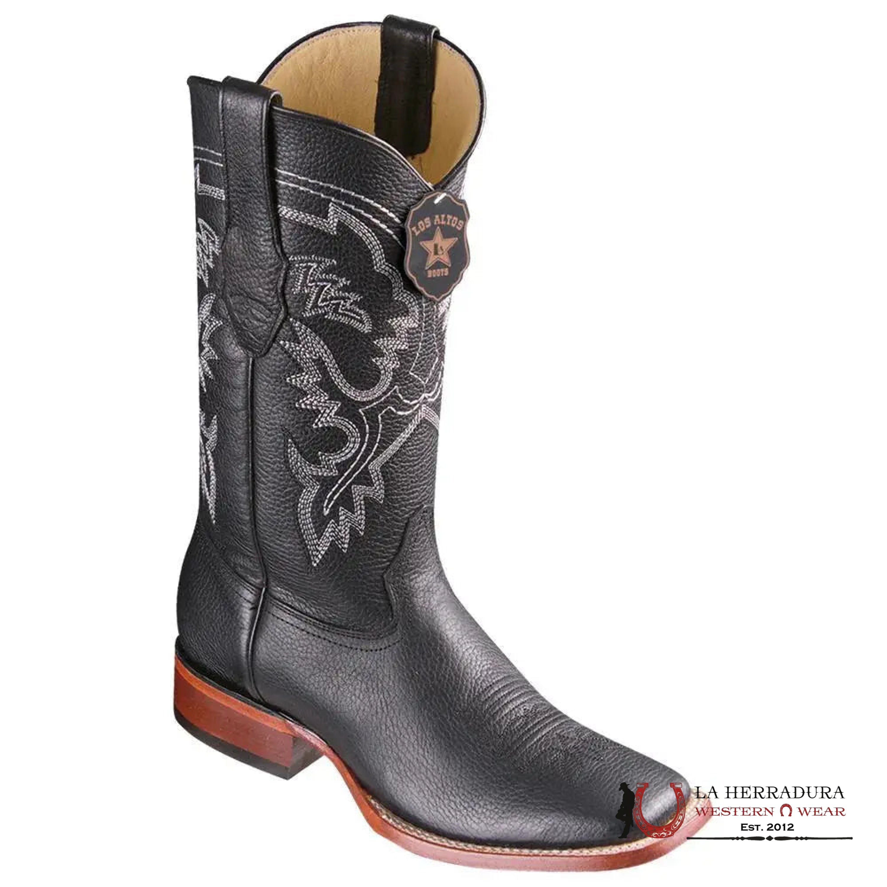 LOS ALTOS WIDE SQUARE TOE GRISLY BLACK - 8222705 BOTAS HOMBRES