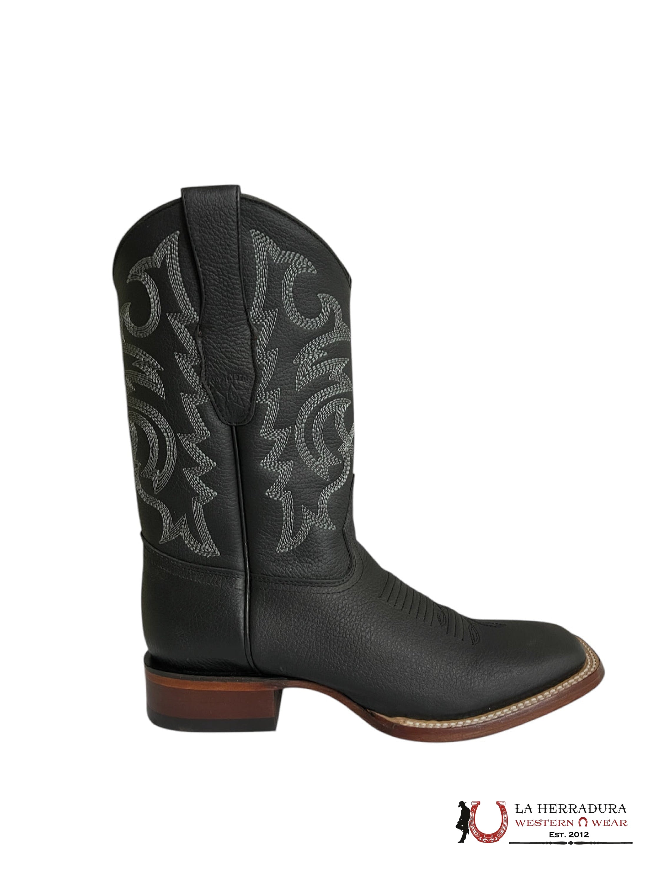 LOS ALTOS WIDE SQUARE TOE GRISLY BLACK - 8222705 BOTAS HOMBRES