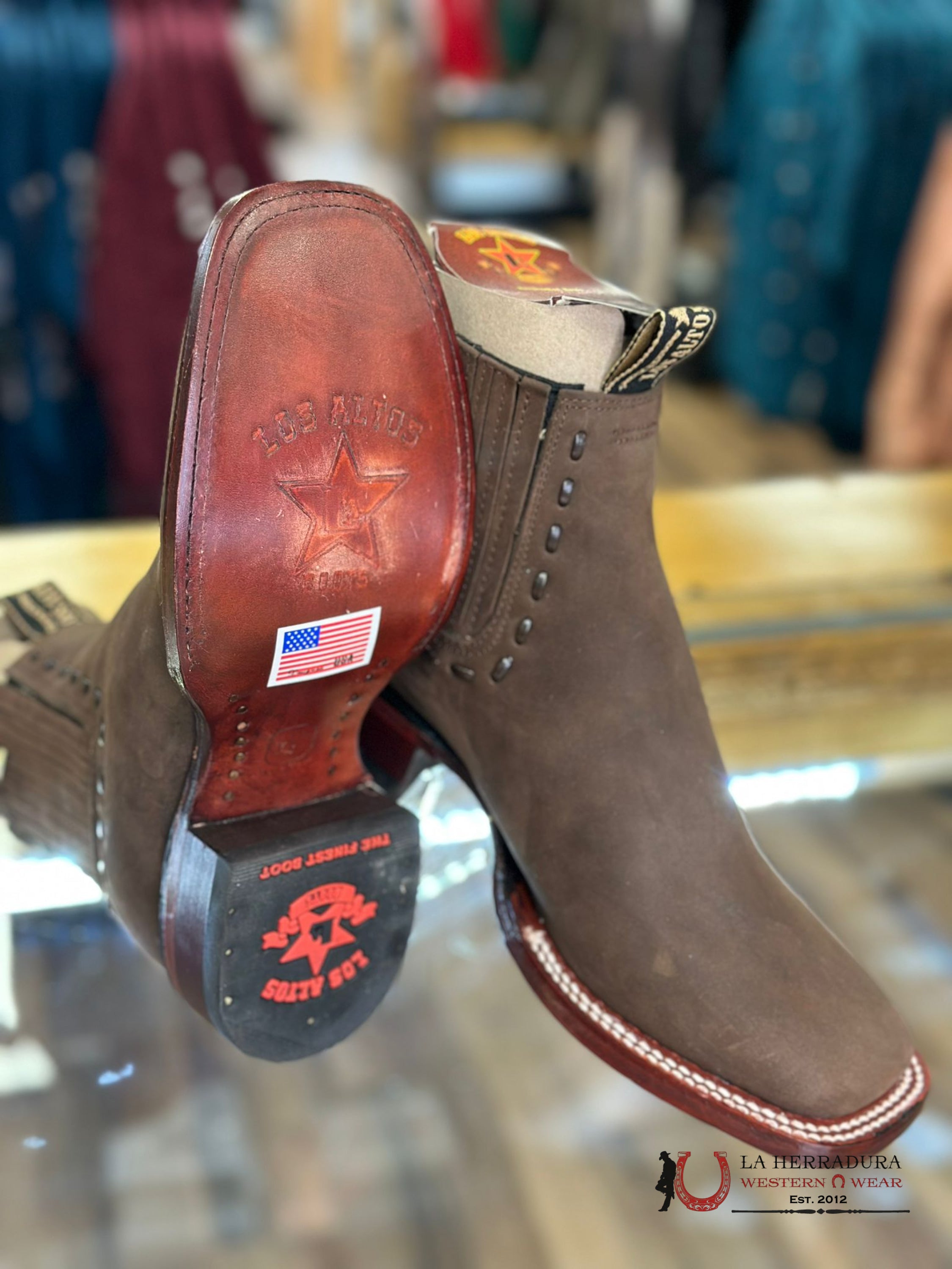 Los Altos Women’s Short Boot Nobuck Crazy Brown 32B6207 Botas Mujeres