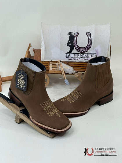 LOS ANGELES NOBUCK TOBACCO SHORT-BOOT -706359
