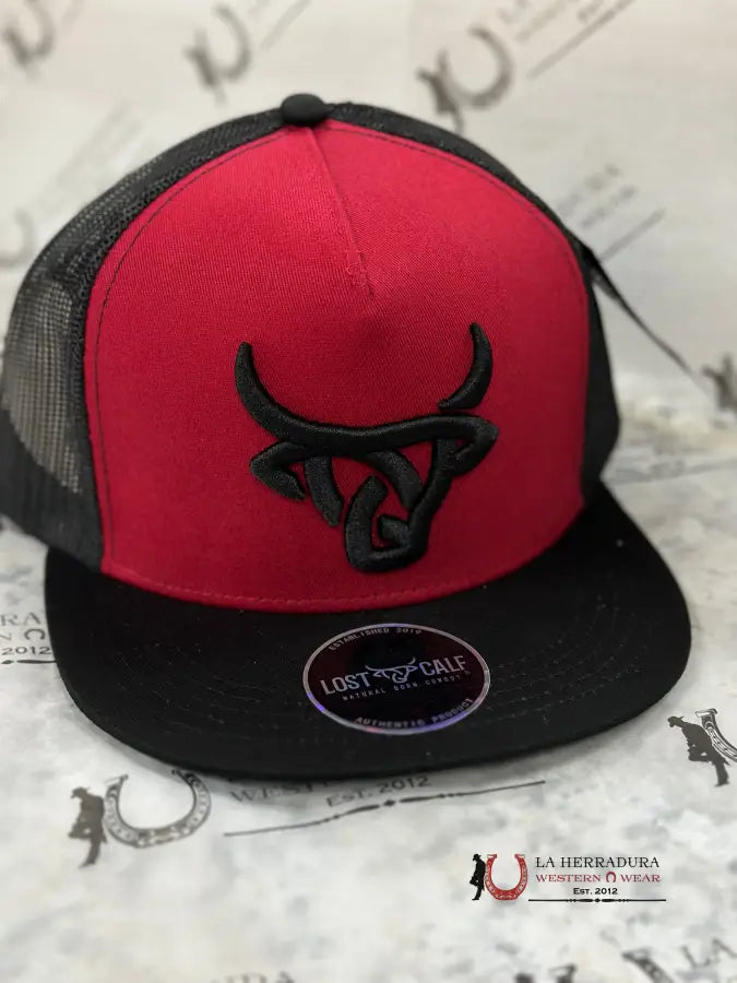 Lost Calf Barn Red Cap Caps Mens Gorras Hombres