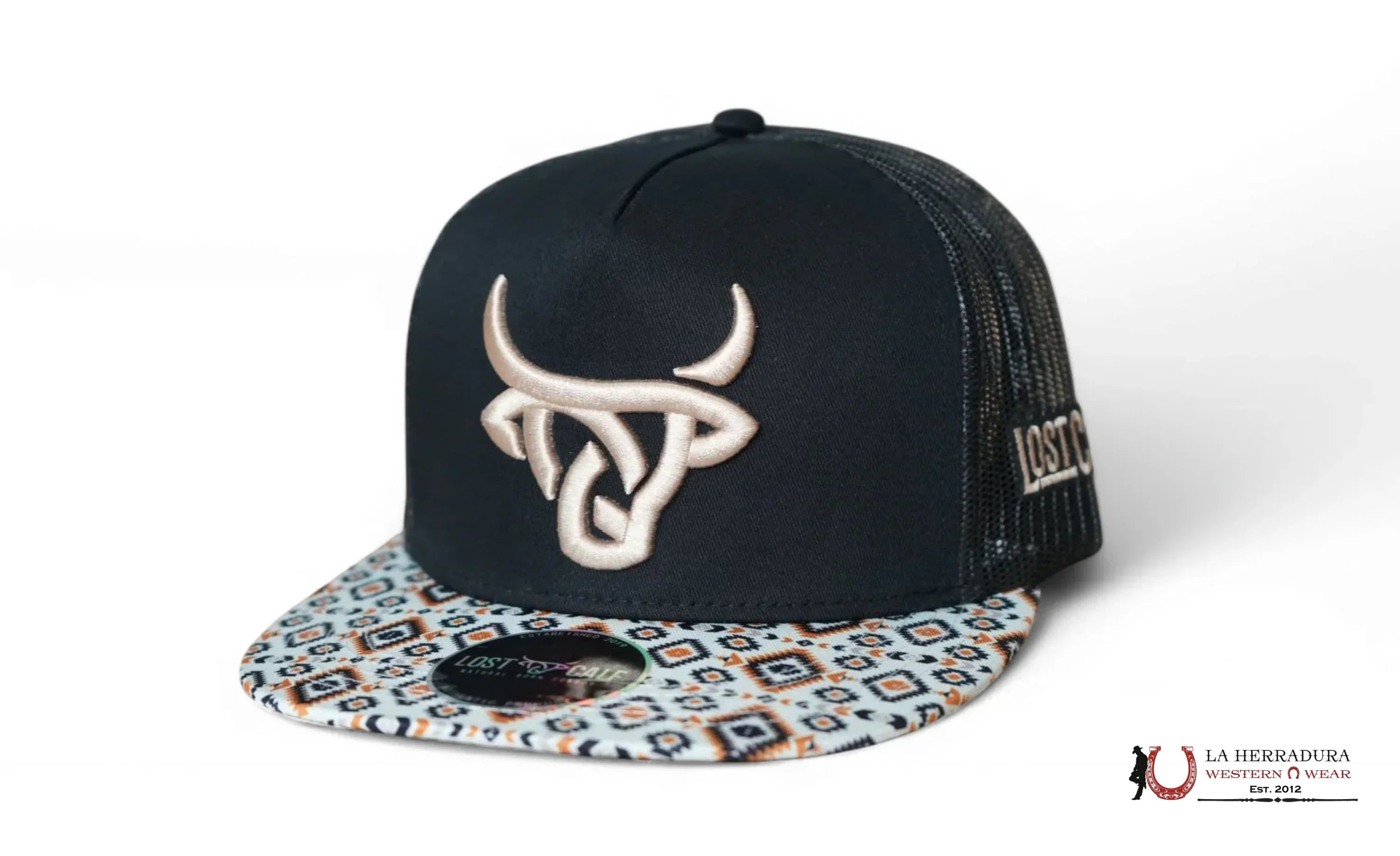 LOST CALF BLACK Style 6.14 TAN CAPS MENS GORRAS HOMBRES