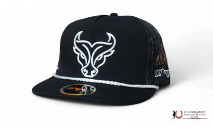 LOST CALF BLACK Style 6.5 WHITE BAND