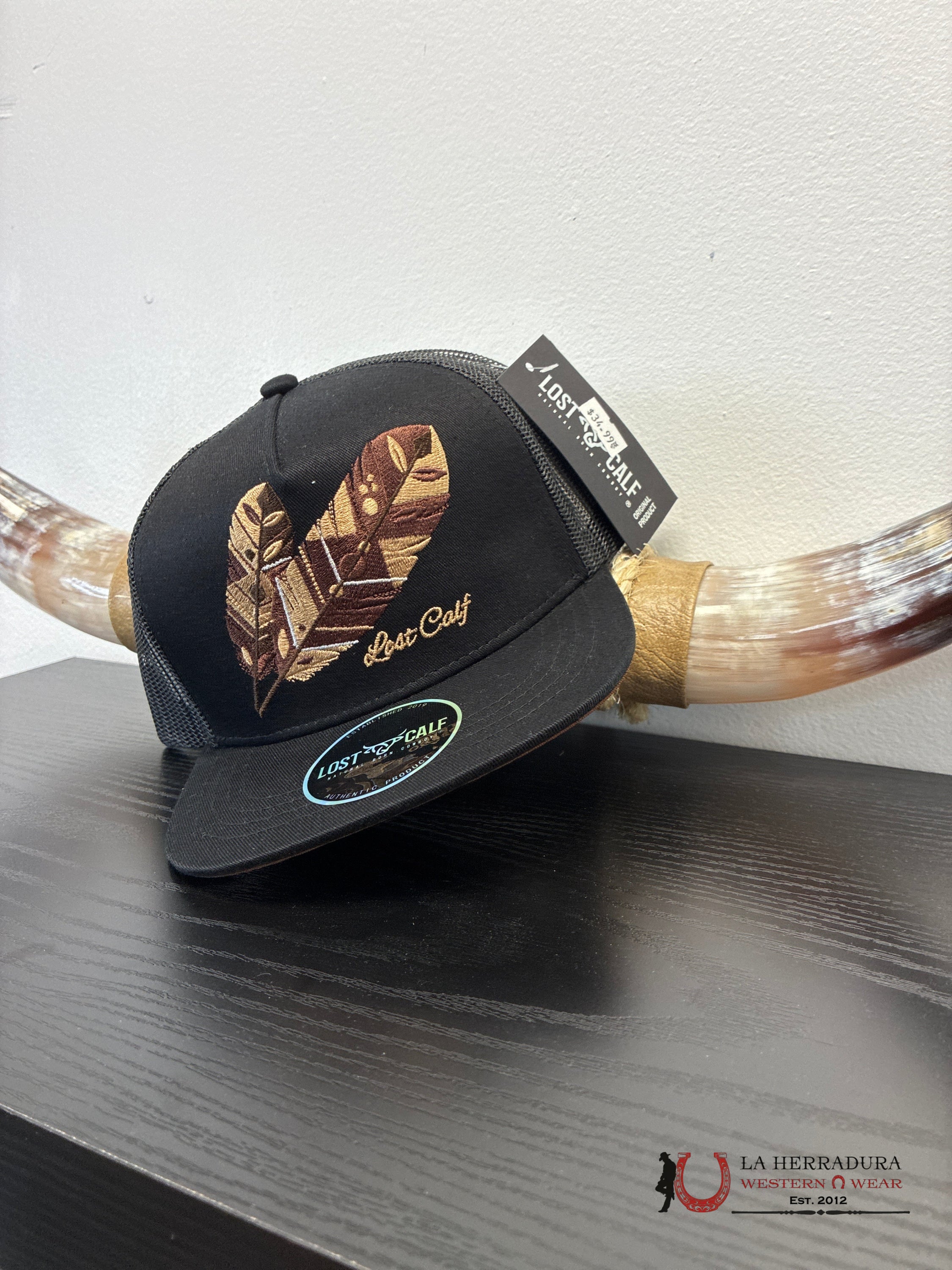 LOST CALF BLACK styles KIDS BROWN LEAF CAPS MENS GORRAS HOMBRES