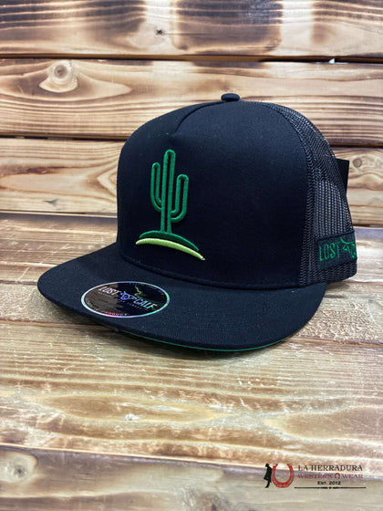 LOST CALF CACTUS BLACK AND GREEN HAT
