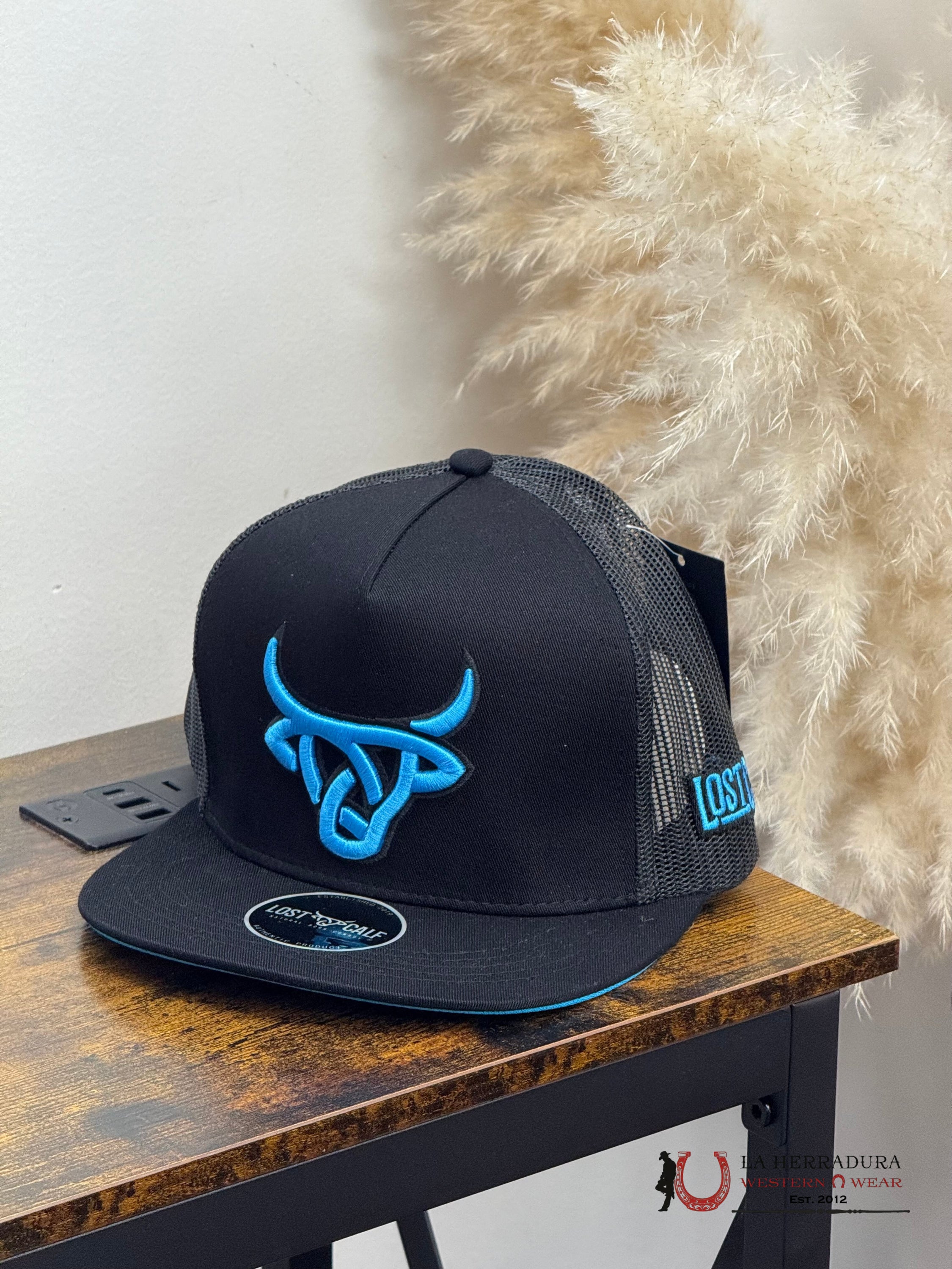 LOST CALF CAP BLACK Style 5.6 SHY BLUE CAPS MENS GORRAS HOMBRES