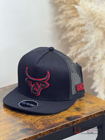 LOST CALF CAP BLACK Style 5.5 RED