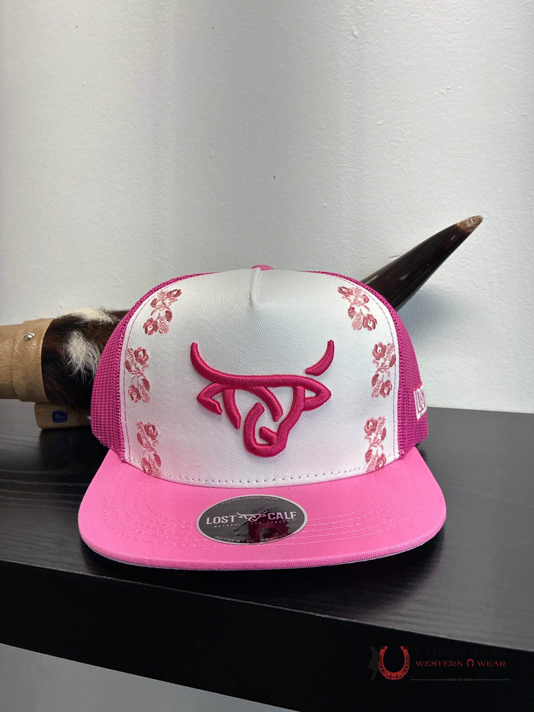 LOST CALF PINK Style 02.2 WHITE CAPS MENS GORRAS HOMBRES