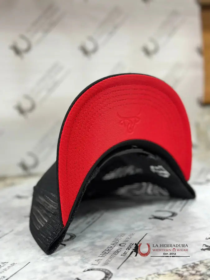 Lost Calf Red Horn Black Cap Caps Mens Gorras Hombres