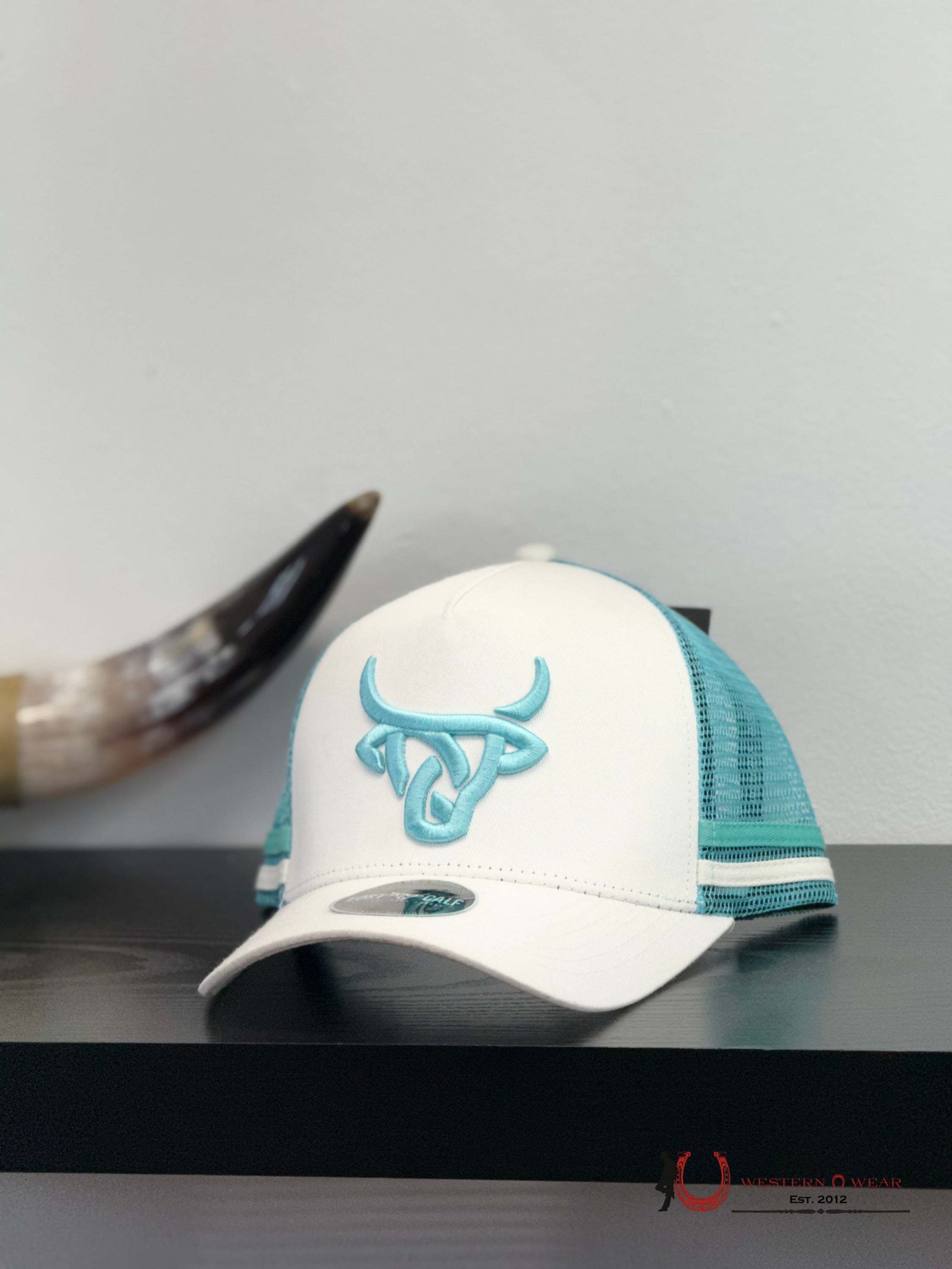 LOST CALF WHITE Style 6.18 BLUE CAPS MENS GORRAS HOMBRES