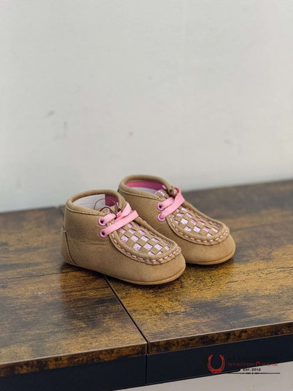 ZAPATOS DE BEBÉ CUADRADOS ROSA CLARO LAUREN TAN DE BABIES BUCKLERS 4426230