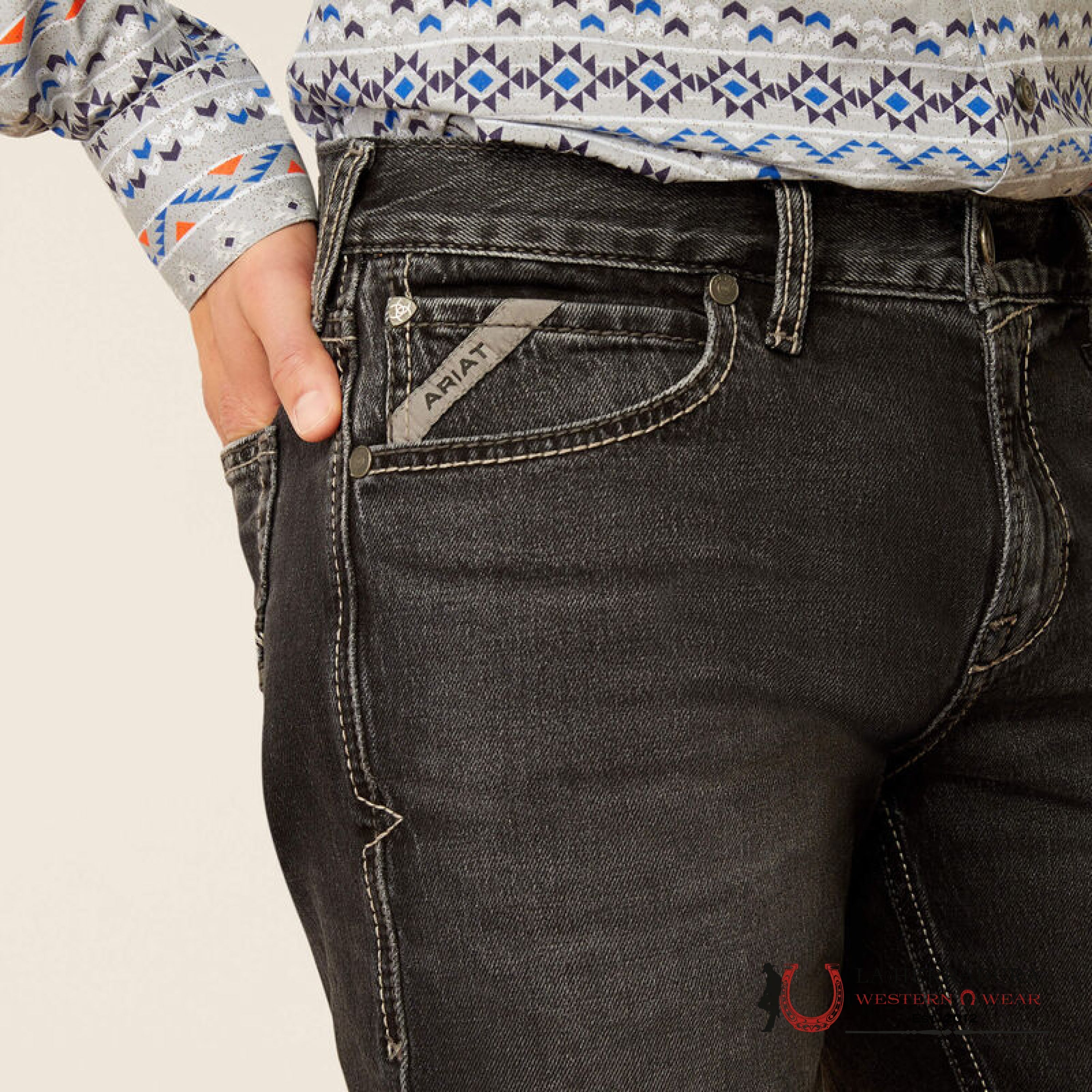 M7 Ebony Black Slim Straight Leg Jeans Ariat Jeans