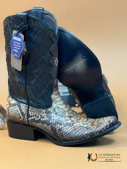 BOTAS CUADRA ESTILO RODEO AVESTRUZ BLACKCHERRY LASER &amp; BORDADO S