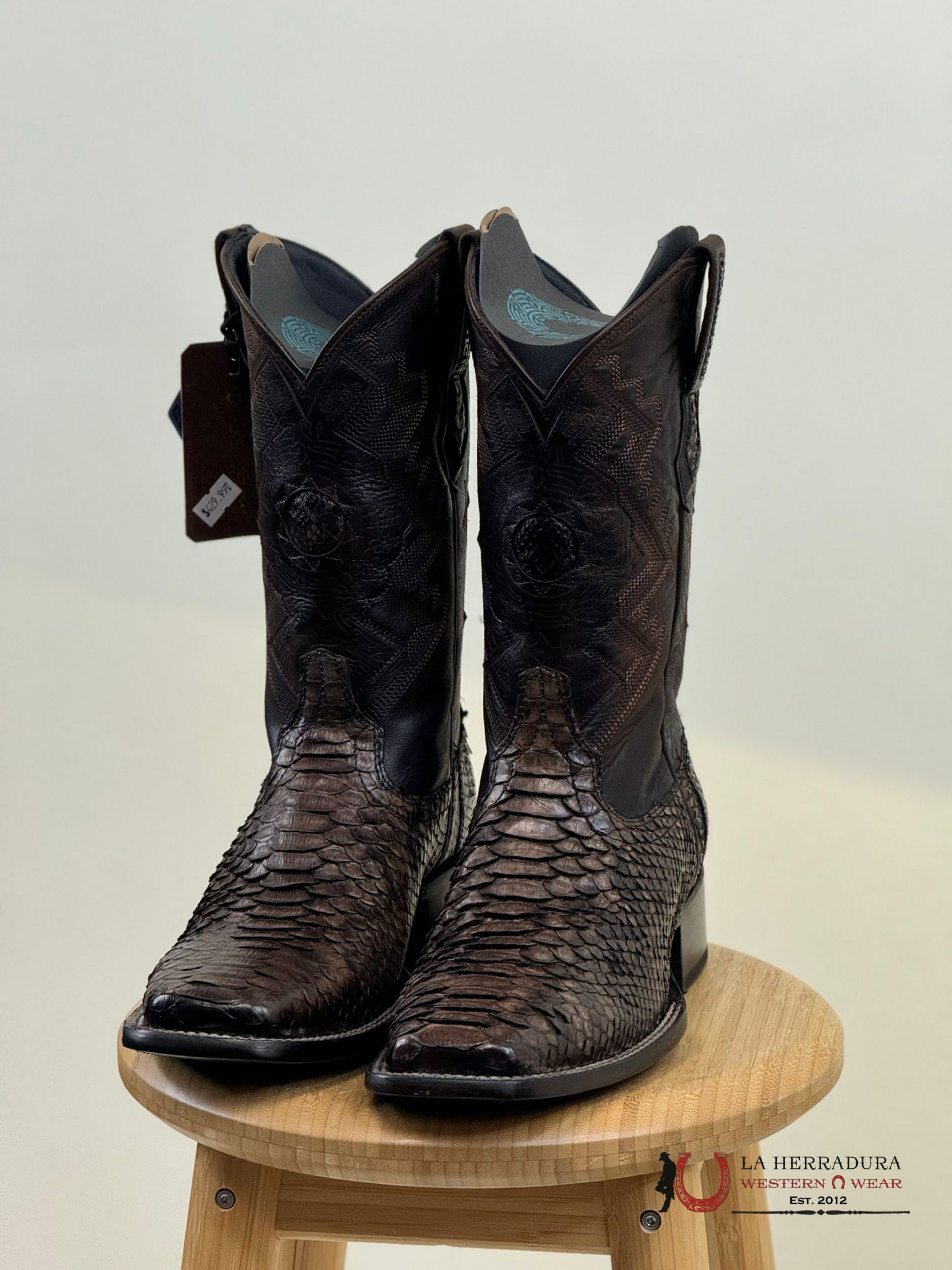 Mahuestic Python Ocre Square Toe Wa0633 Botas Hombres