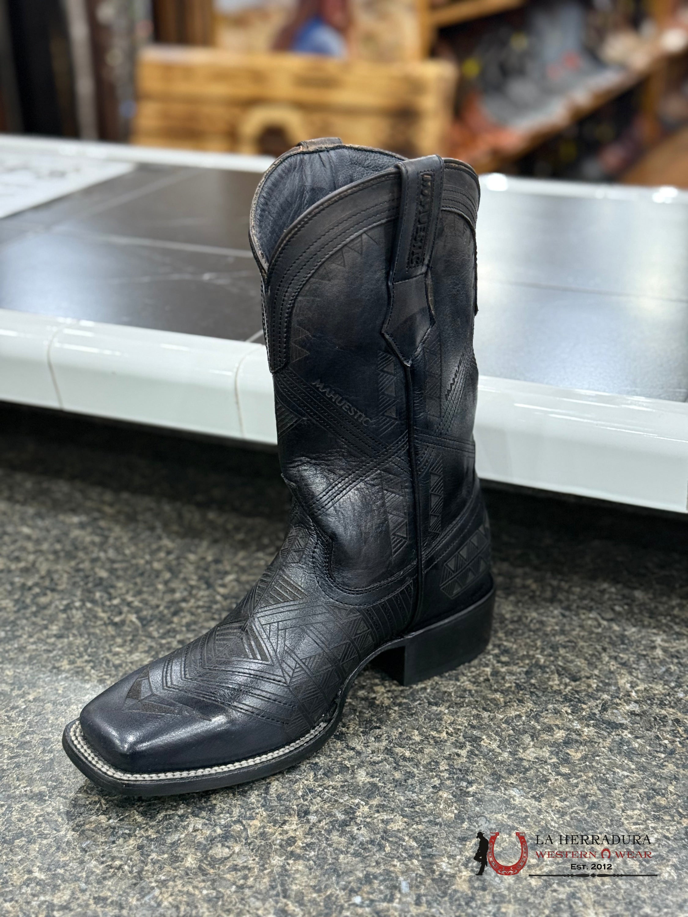 MAHUESTIC RES NEGRO SQUARE TOE -WA0101 BOTAS HOMBRES