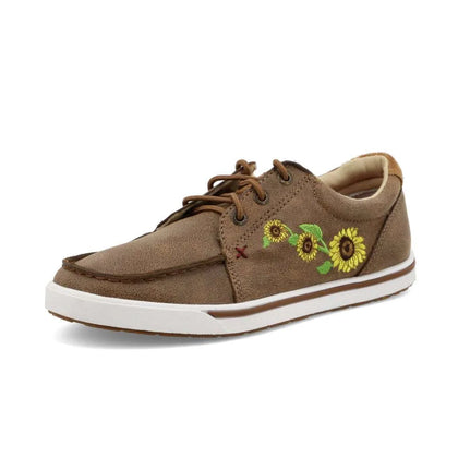 TWISTED X WOMEN KICKS BOMBER SUNFLOWER CASUAL SHOE -WCA0035