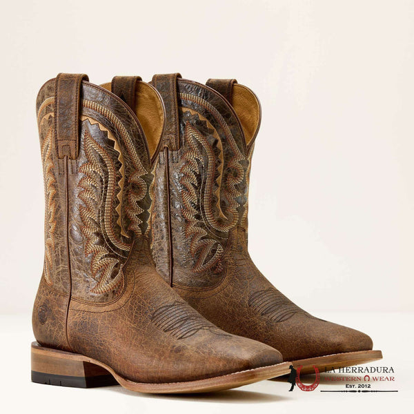 MEN ARIAT BOOT ROCK RIDGE SADDLE BROWN BISON/NUTSHELL TAN 10063783