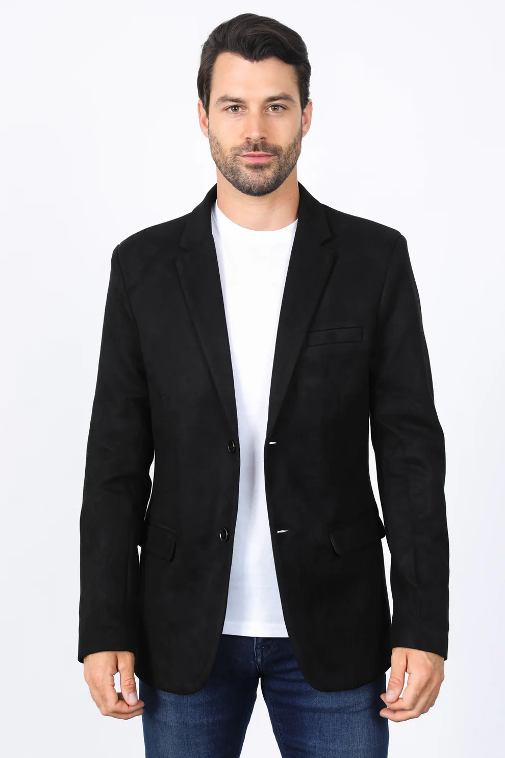 PLATINI BLACK GAMUZA SUEDE BLAZER- BLZ8387