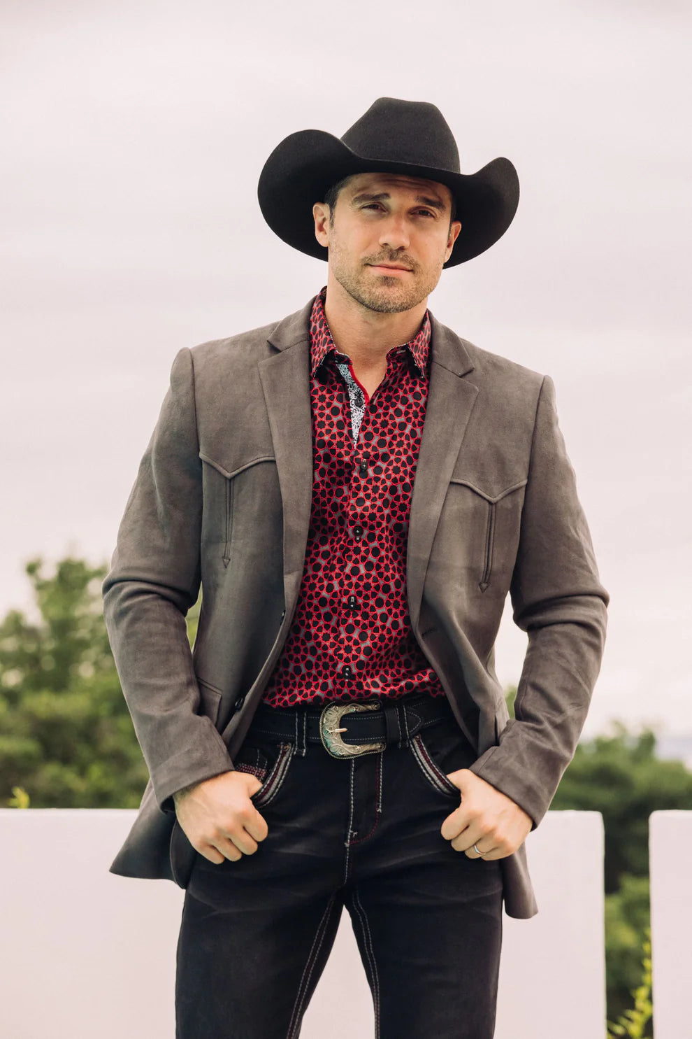 Vaquero elegante hombre sale