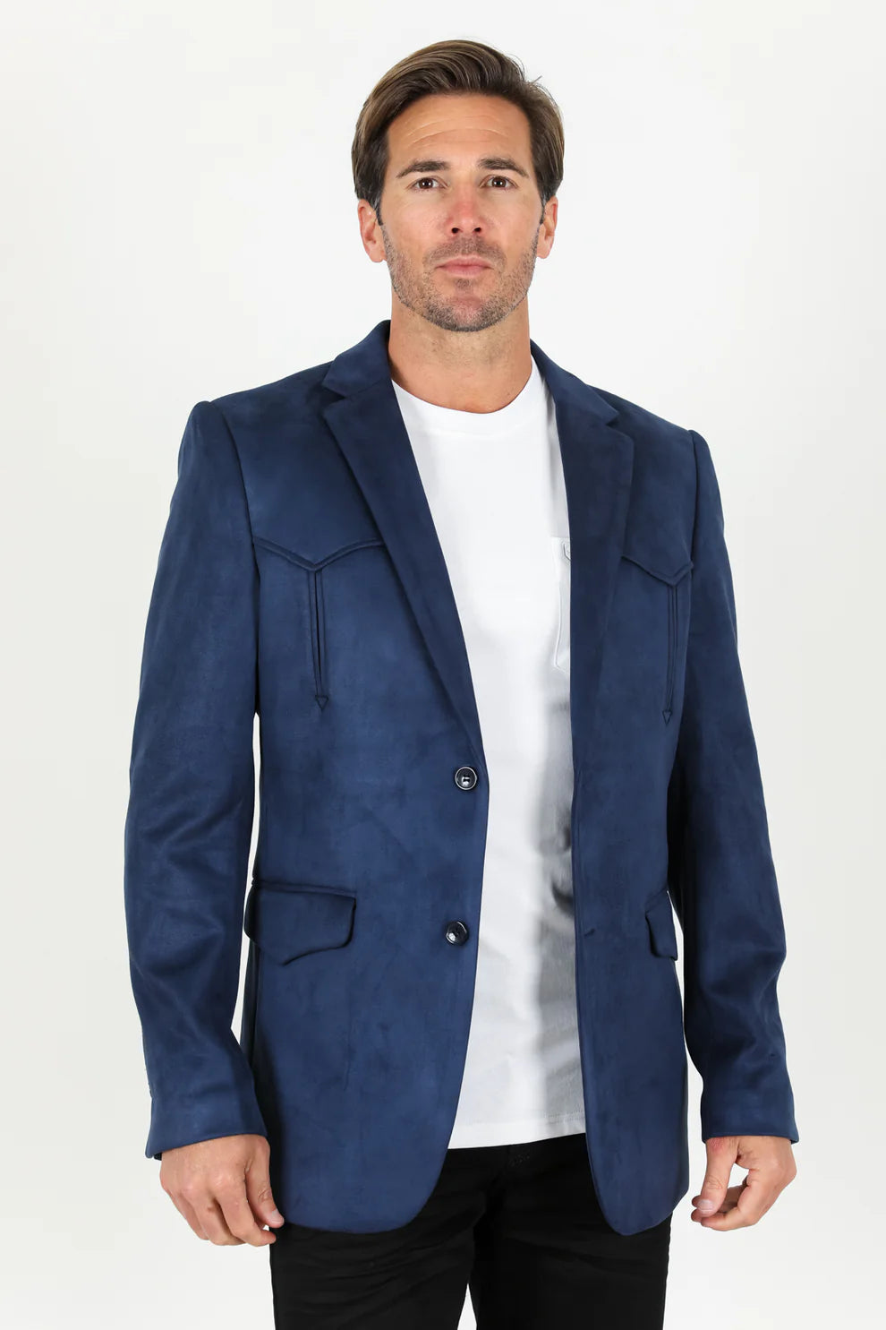 NAVY RANCHER SUEDE  BLAZER