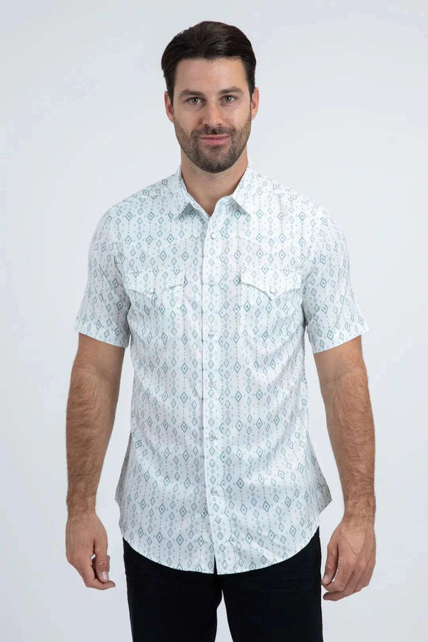 CAMISA DE MANGA CORTA PLATINI GREEN DIAMONDS-PGW11133