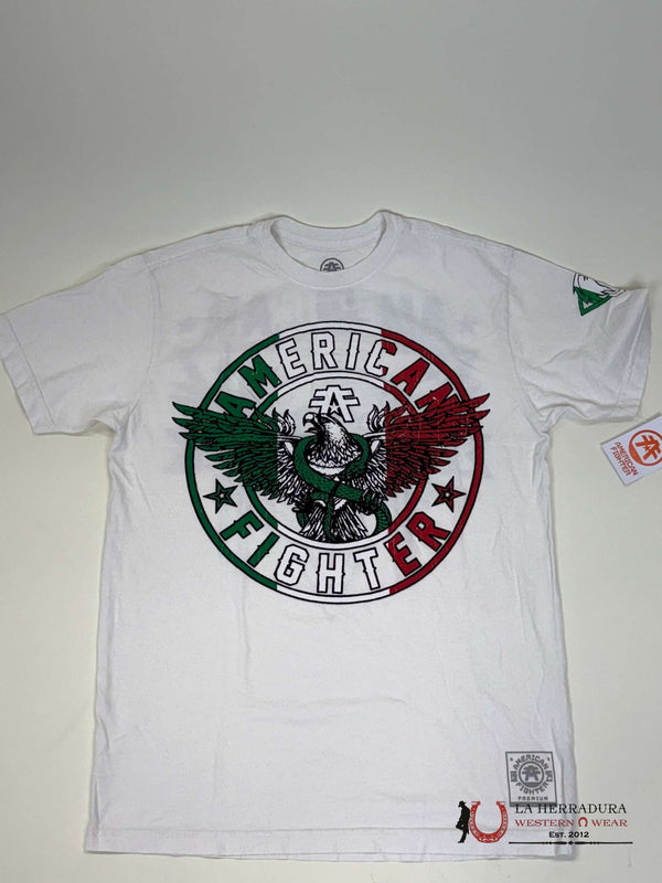 CAMISETA DE HOMBRE AMERICAN FIGHTER - ARTESIA BLANCA MC FM15439